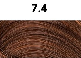 BHEYSÉ HAIR COLOR - Profesionální oxidační permanentní barva na vlasy s arganovým olejem a keratinem - PRO PROFESIONÁLY Odstín: 7.4 COPPER BLONDE