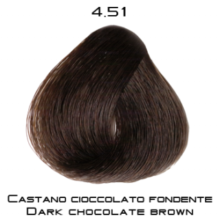 COLOREVO 100 ml - Profesionální oxidační krémová barva s ceraflux plus Odstín: 4,51