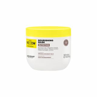 Vyživující maska pro extra suché a lámavé vlasy s arganovým a kokosovým olejem 500 ml - NUTRITIVE NOURISHING MASK - YELLOW PROFESSIONAL