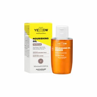 Vyživující olej pro suché a lámavé vlasy s arganovým a kokosovým olejem 100 ml - NUTRITIVE NOURISHING OIL - YELLOW PROFESSIONAL