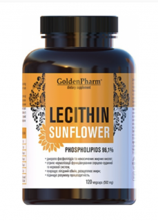 GoldenPharm Lecithin Sunflower 120 kapslí