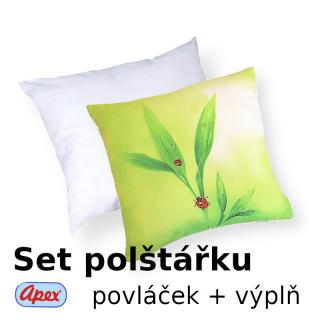 3D povláček na polštářek APEX - Beruška - SET Polštářek s výplní + Povláček