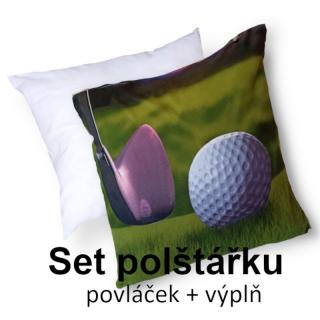 3D povláček na polštářek APEX - Golf - II.Jakost - Polštářek s výplní (100% PES  kuličkové duté vlákno)