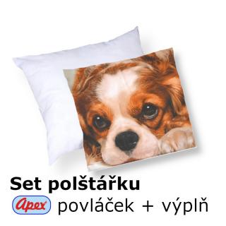 3D povláček na polštářek APEX - Hafan - SET Polštářek s výplní + Povláček