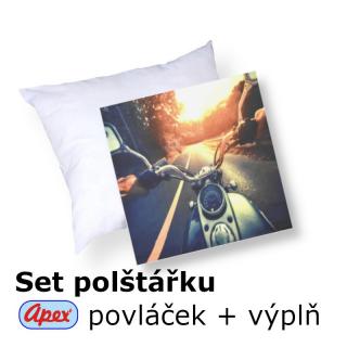 3D povláček na polštářek APEX - Jízda - SET Polštářek s výplní + Povláček