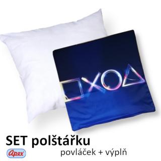 3D povláček na polštářek APEX - Knoflíky - Polštářek s výplní (100% PES  kuličkové duté vlákno)