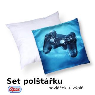 3D povláček na polštářek APEX - Konzole - Polštářek s výplní (100% PES  kuličkové duté vlákno)
