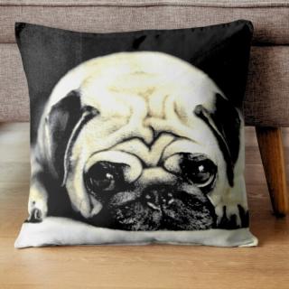 3D povláček na polštářek APEX - Mops - Povláček na polštářek