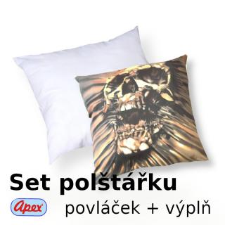 3D povláček na polštářek APEX - Morbid - SET Polštářek s výplní + Povláček