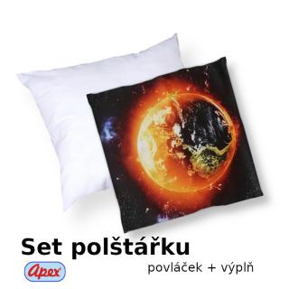 3D povláček na polštářek APEX - Planeta - Polštářek s výplní (100% PES  kuličkové duté vlákno)