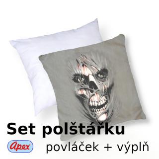 3D povláček na polštářek APEX - Spoutaný - SET Polštářek s výplní + Povláček