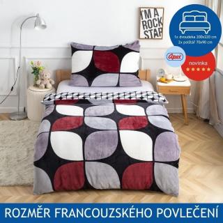 Francouzské povlečení APEX Mikroplyš Flanel - Hale