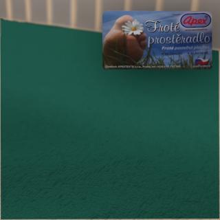 Froté prostěradlo APEX - Dětské 70 x 140 cm - Zelená