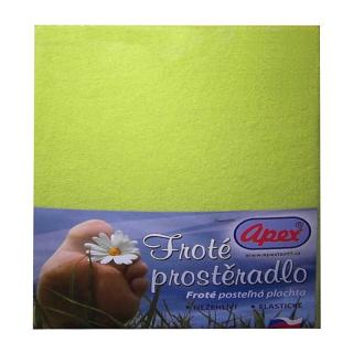 Froté prostěradlo APEX - Dvoulůžko 180 x 200 cm - Kiwi