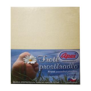 Froté prostěradlo APEX - UNI 140 x 200 cm - Smetana