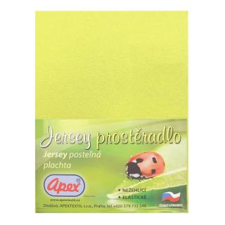JERSEY prostěradlo APEX - Dvoulůžko 180 x 200 cm - Kiwi