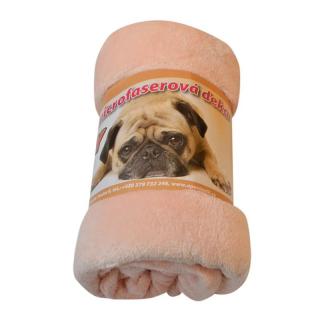 Mikroplyšová deka Apex - 150/200 - BENNY SUPER SOFT - Lososová