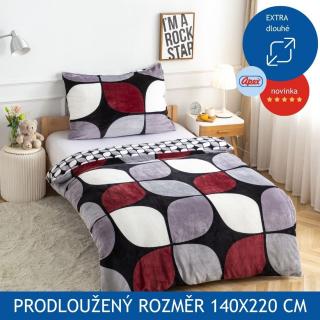 Prodloužené povlečení APEX Mikroplyš Flanel - Hale