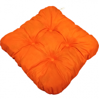Prošívaný sedák APEX Bamberk - Oranžový - 1 ks