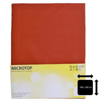 Prostěradlo Apex Microtop - Dvoulůžko 180 x 200 cm - Cihlová