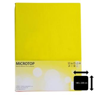 Prostěradlo Apex Microtop - Dvoulůžko 180 x 200 cm - Žlutá