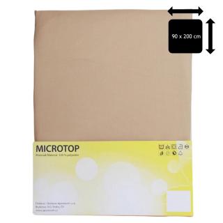 Prostěradlo Apex Microtop - Jednolůžko 90 x 200 cm - Béžová