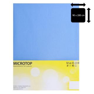 Prostěradlo Apex Microtop - Jednolůžko 90 x 200 cm - Modrá