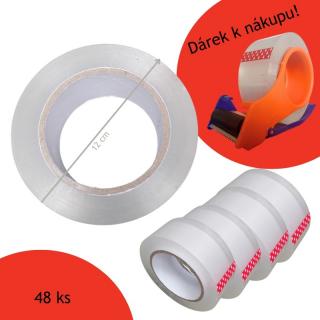 Průhledná lepenka APEX šíře 45 mm - extra přilnavá - Výhodná sada s dárkem - 48 ks