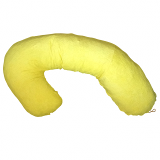 Relaxační polštář APEX ve tvaru L - MAMUT lime - SET - Polštář Mamut + Froté povlak / 100% Polyuretan / Růžová