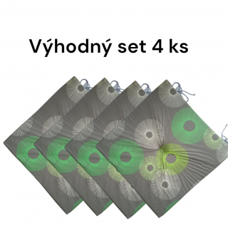 Sedák APEX Bombay s centrálním proševem - Tmavé terče - Výhodná sada - 4 ks