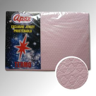 TERMO prostěradlo Jersey APEX - Dvoulůžko 180 x 200 cm - Fialová