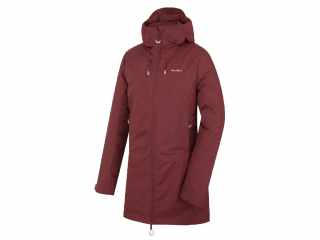 Husky Naveli dámský hardshellový plněný kabát dark bordo Velikost: L - plus