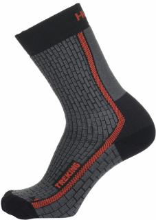 Husky Treking New antracitred trekové ponožky Merino Velikost: XL (45-48)