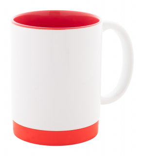 Keramický hrnek s barevným vnitřkem Multicolour Plus 350 ml Barva: červená