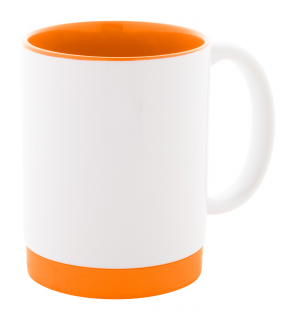 Keramický hrnek s barevným vnitřkem Multicolour Plus 350 ml Barva: oranžová