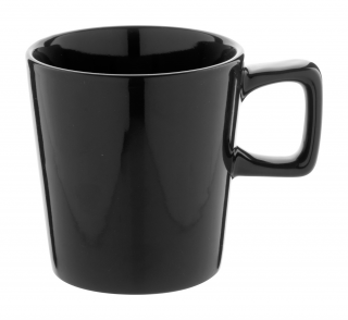 Keramický hrnek s hranatým uchem Angulus 280 ml Barva: černá