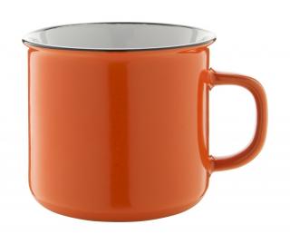 Retro keramický hrnek Woodstock 300 ml Barva: oranžová