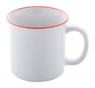 Retro keramický hrnek Woodstock Subo 300 ml Barva: červená