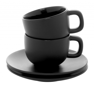 Sada šálků na cappuccino Caturra Plus 200 ml Barva: černá