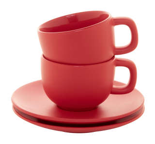 Sada šálků na cappuccino Caturra Plus 200 ml Barva: červená