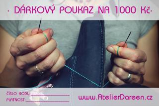 Dárkový poukaz na 1000 Kč