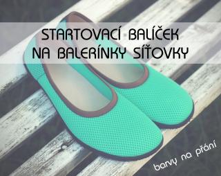 Startovací balíček "L" - baleríny síťovky Typ: vegan varianta s nízkým rámečkem