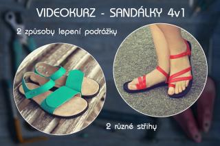 Videokurz - sandálky 4v1 - na miskových podešvích a s rámečkem