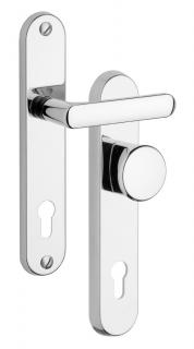 Bezpečnostní kování ROSTEX 802 oblé EXCLUSIVE Cr - nerez - 92 mm / Madlo