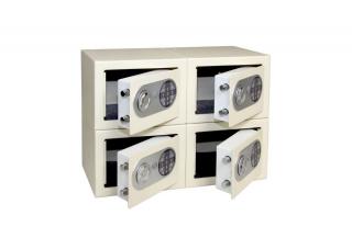 SESTAVA 4 KS OCELOVÝCH SEJFŮ S ELEKTRONICKÝM ZÁMKEM RS.17.EDN.4SET.B
