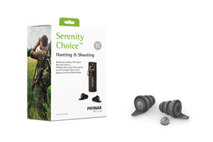 Phonak Serenity Choice™ Hunting & Shooting - zátkový chránič sluchu s akustický filtrem pro střelecký sport a myslivce