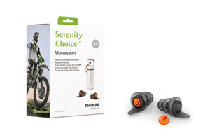 Phonak Serenity Choice™ Motorsport - zátkový chránič sluchu s akustický filtrem pro motorsport