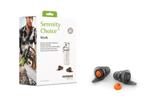 Phonak Serenity Choice™ Work - zátkový chránič sluchu s akustický filtrem proti hluku