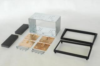 2DIN REDUKCE PRO OPEL AGILA, CORSA, OMEGA, VECTRA, VIVARO, COMBO ČERNÁ (Plastový adaptér)