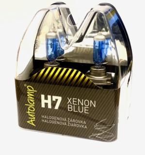 AUTOLAMP H7 12V 55W PX26d XENON BLUE (Halogenová žárovka s UV filtem a s barvou vyzařovaného světla 4000 stupňů Kelvina)